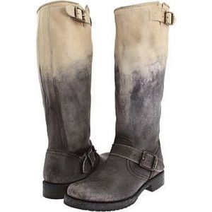 Frye Veronica Black-Cream Ombré Boot